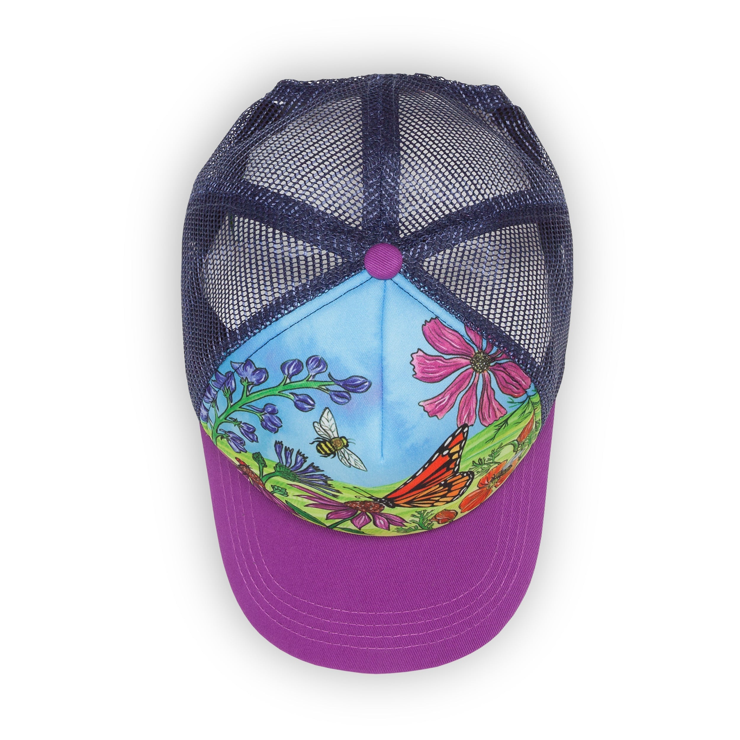 Kids' Butterfly and Bees Trucker J9