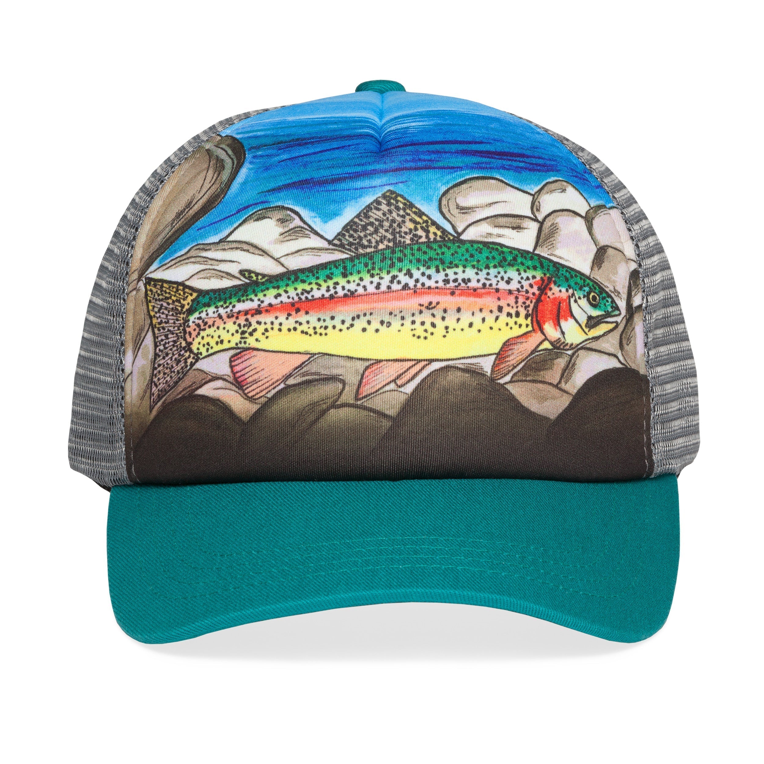 Kids' Rainbow Trout Trucker J3